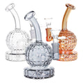Diamond Cut Water Pipe - 6.25" / 14mm F / Assorted Colors 3ct
