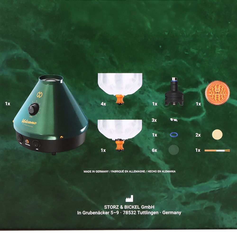 Storz & Bickel Volcano Classic Vaporizer - 25 Year Green & Gold Limited Edition
