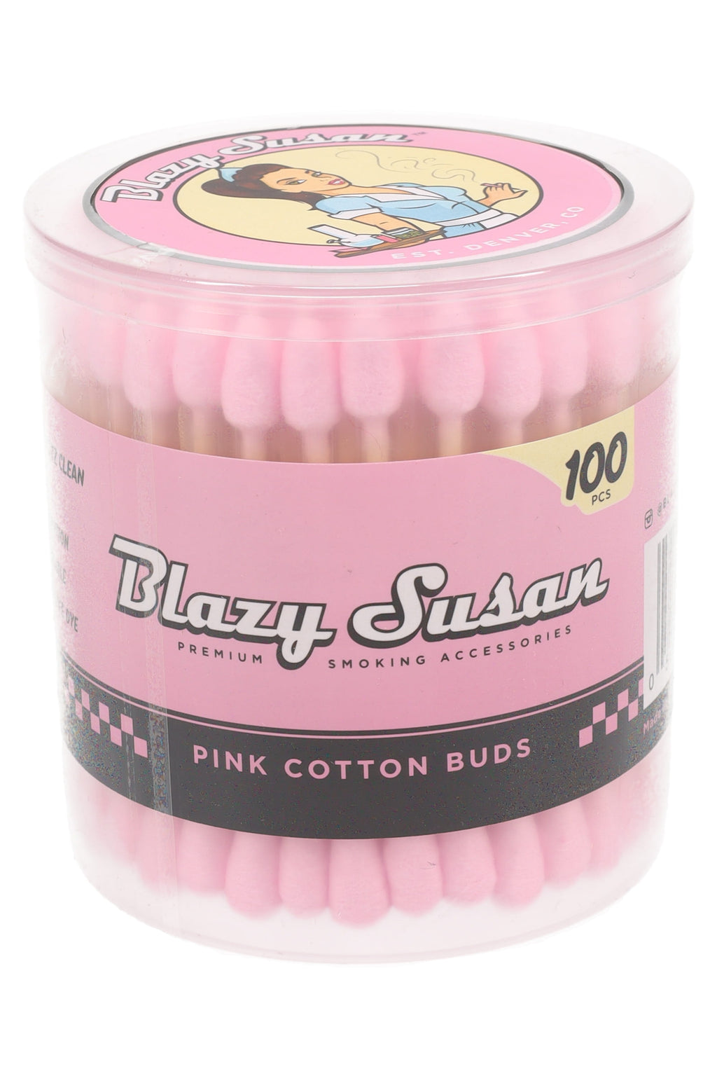 Blazy Susan Pink Cotton Buds – 100 Count