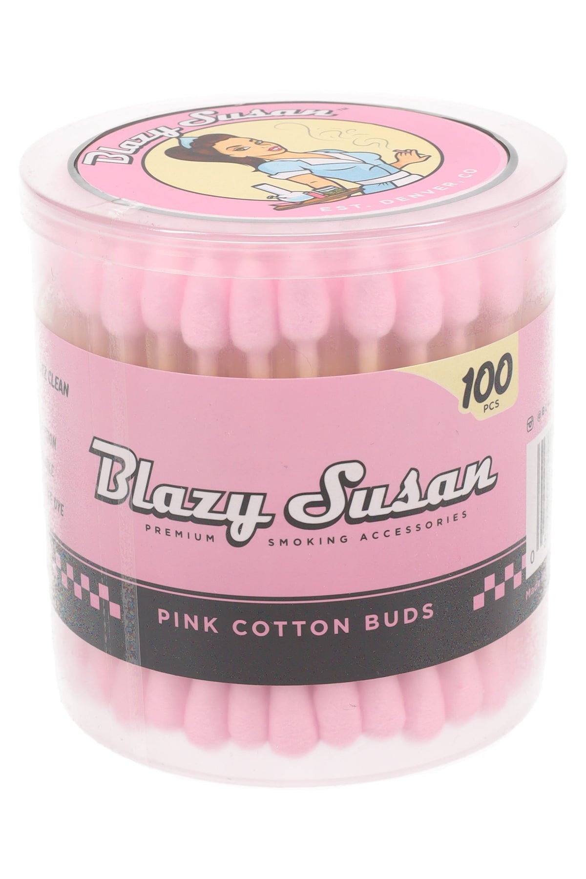 Blazy Susan Pink Cotton Buds – 100 Count