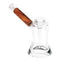 Pulsar Grove Wood on Glass Bubbler - 6"