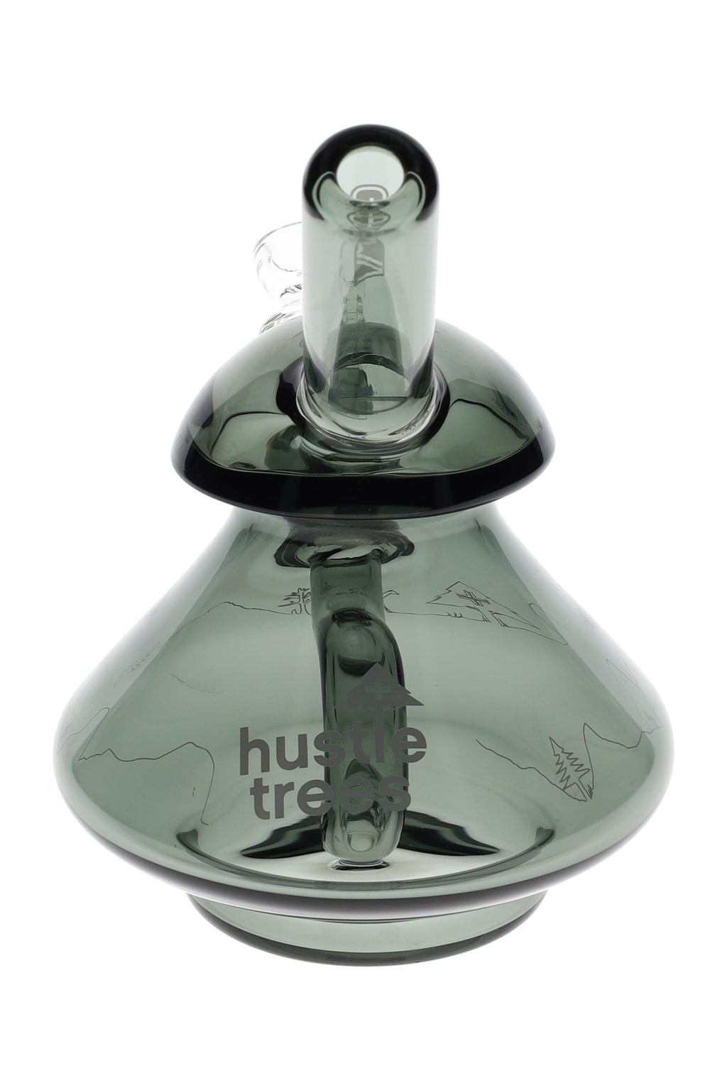 GRAV x LRG Hustle Trees Wobble Bubbler – Smoke – 14 mm