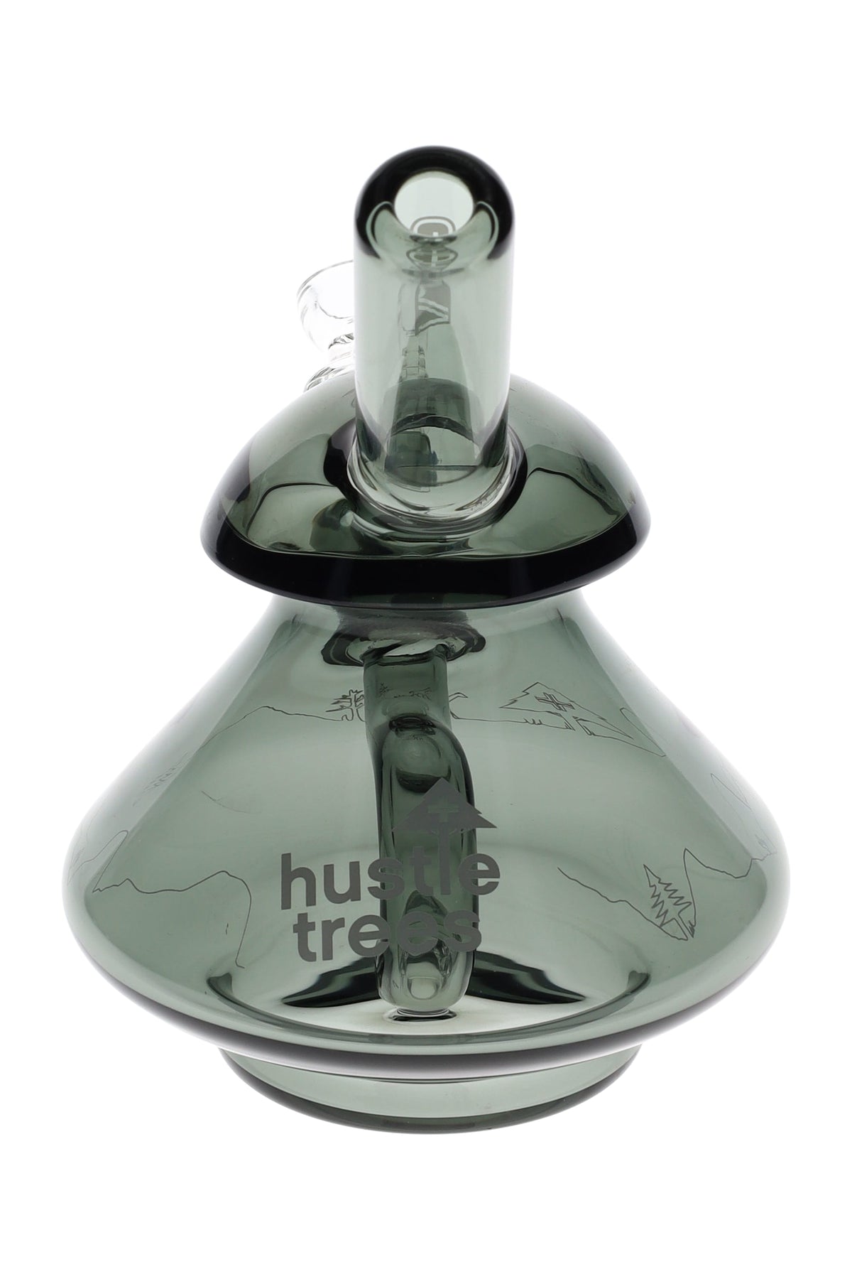 GRAV x LRG Hustle Trees Wobble Bubbler – Smoke – 14 mm