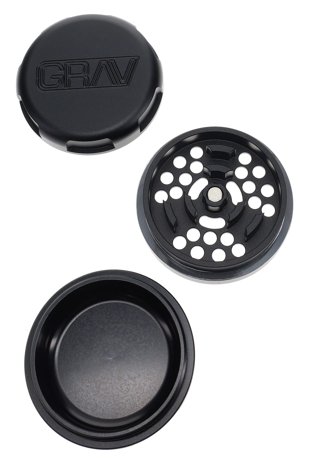 GRAV 3-Piece Metal Herb Grinder – 2.75″