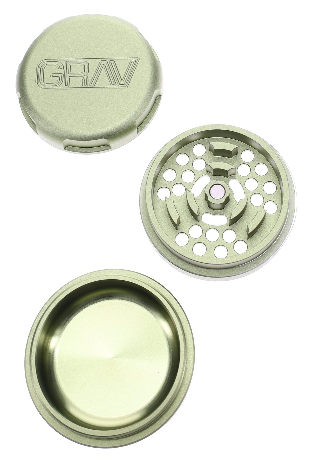 GRAV 3-Piece Metal Herb Grinder – 2.75″