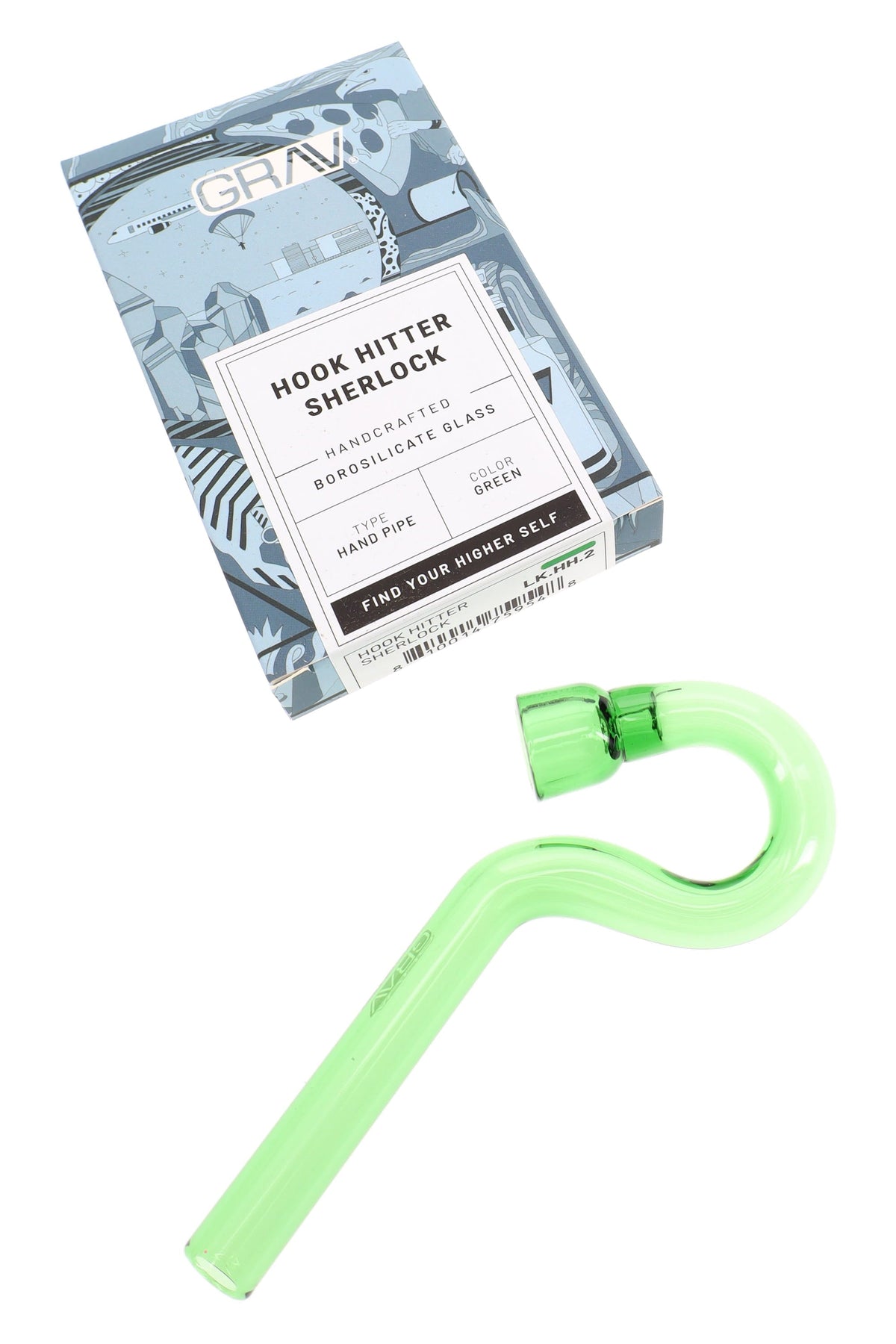 GRAV Hook Hitter Sherlock Hand Pipe – Assorted Colors