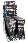 GRAV Short Kings Quartz Tip Cones – 70 mm – 6/Pack – 16-Count Display