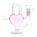 Pulsar Arrow Heart Glass Water Pipe - 5" / 14mm F