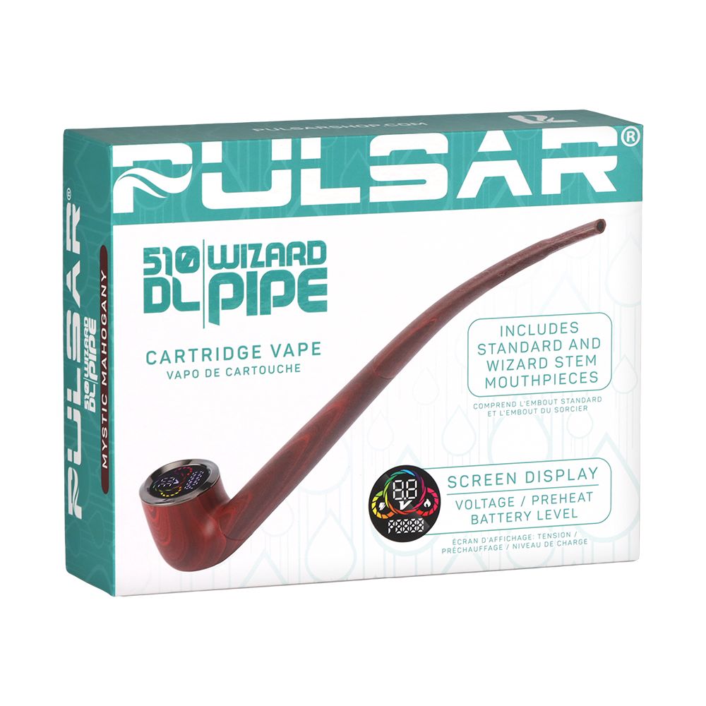 Pulsar 510 DL Wizard Pipe Variable Voltage Cartridge Vape | 650mAh